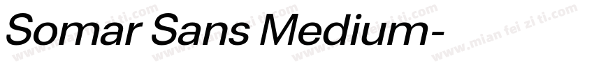 Somar Sans Medium字体转换